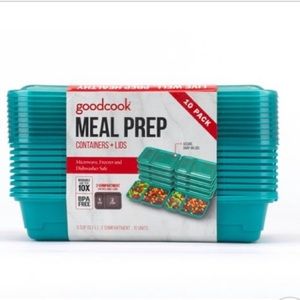 NWT Good Cook Meal Prep Dark Teal Containers &Lids